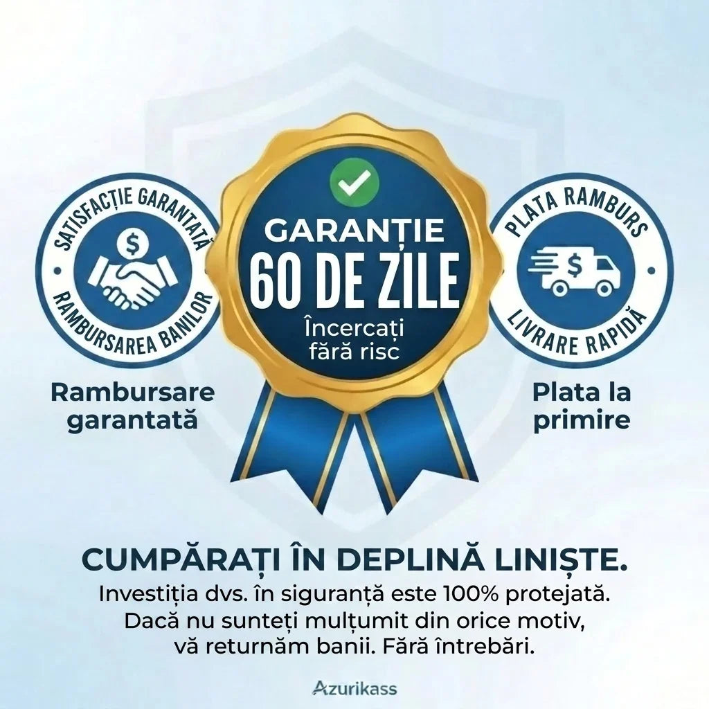 Garanție 60 de zile – plata ramburs